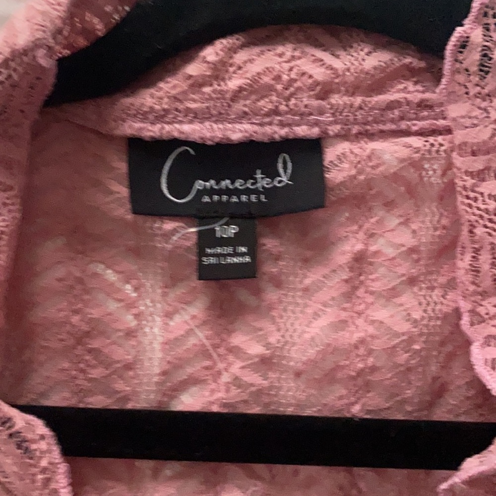 Pink mesh cardigan - Picture 2 of 2